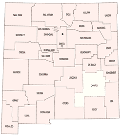 Chaves County in New Mexico